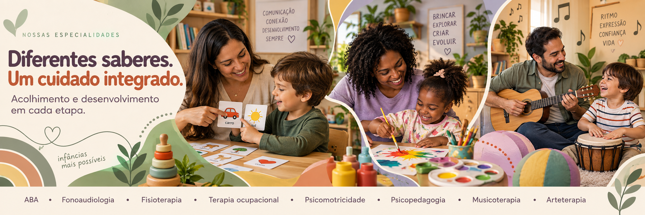 Diferentes especialidades do Instituto ABA São Joaquim